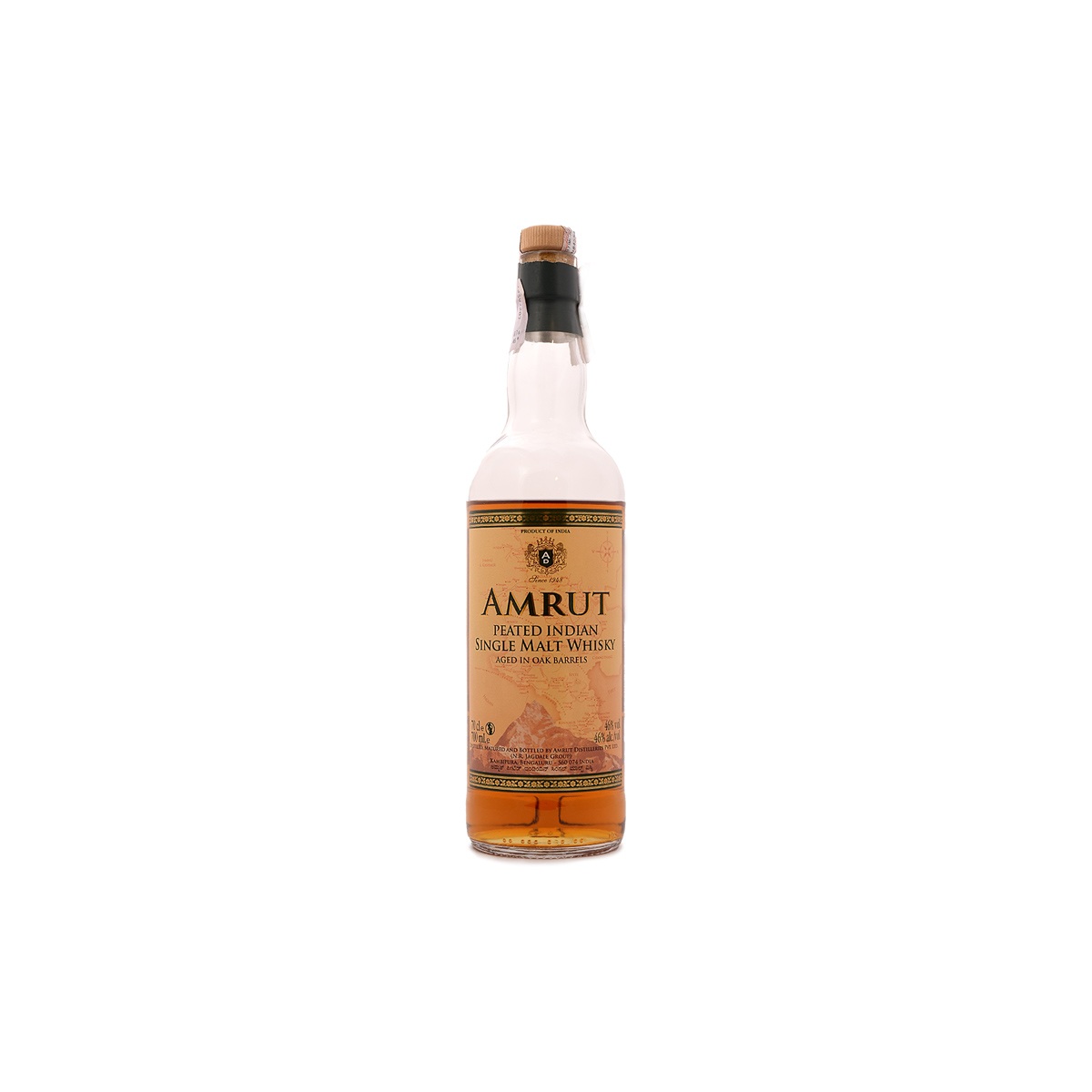 Amrut Peated Single Malt Whisky (46%) - 30 ml.